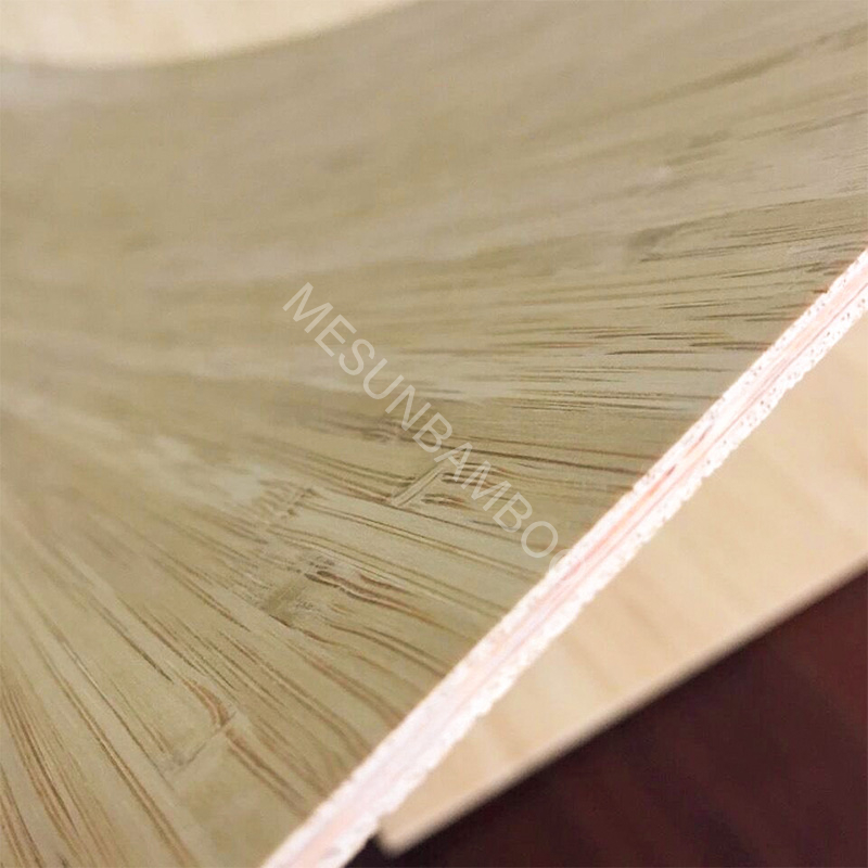 5mm Vertical Natural Bamboo Veneer Plywood - Mesunbamboo