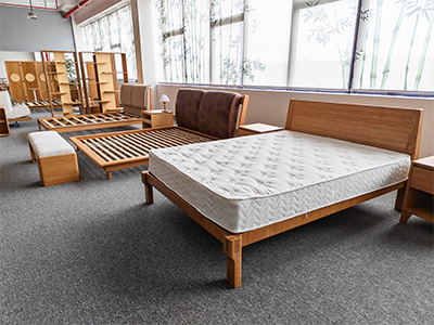 rangka tempat tidur bambu