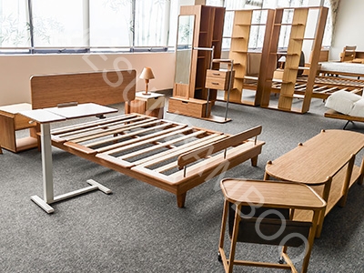 rangka tempat tidur bambu